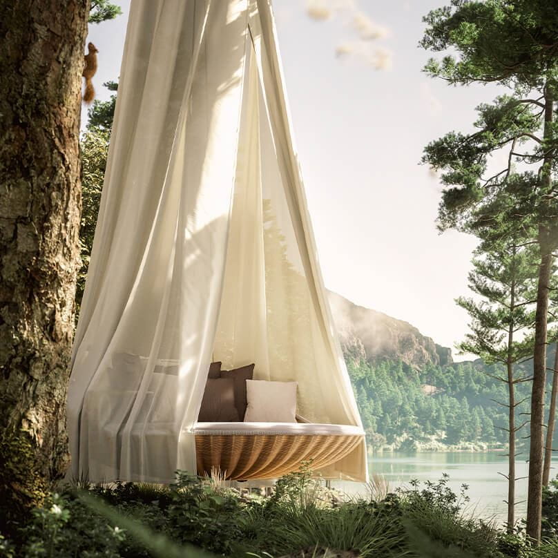 DEDON Spirit of Place Secret Lakeside SWINGREST