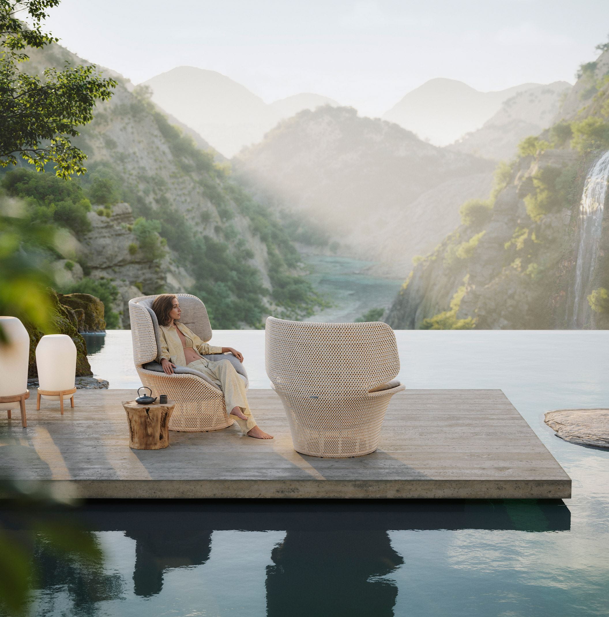 DEDON | Furniture | SEASHELL GAND Wing chair
