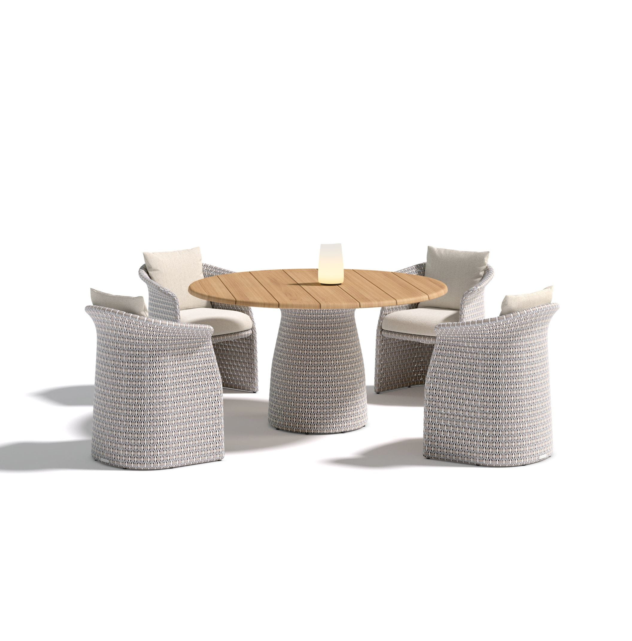 DEDON Dining Setting with FLLAIR by Samuel Wilkinson