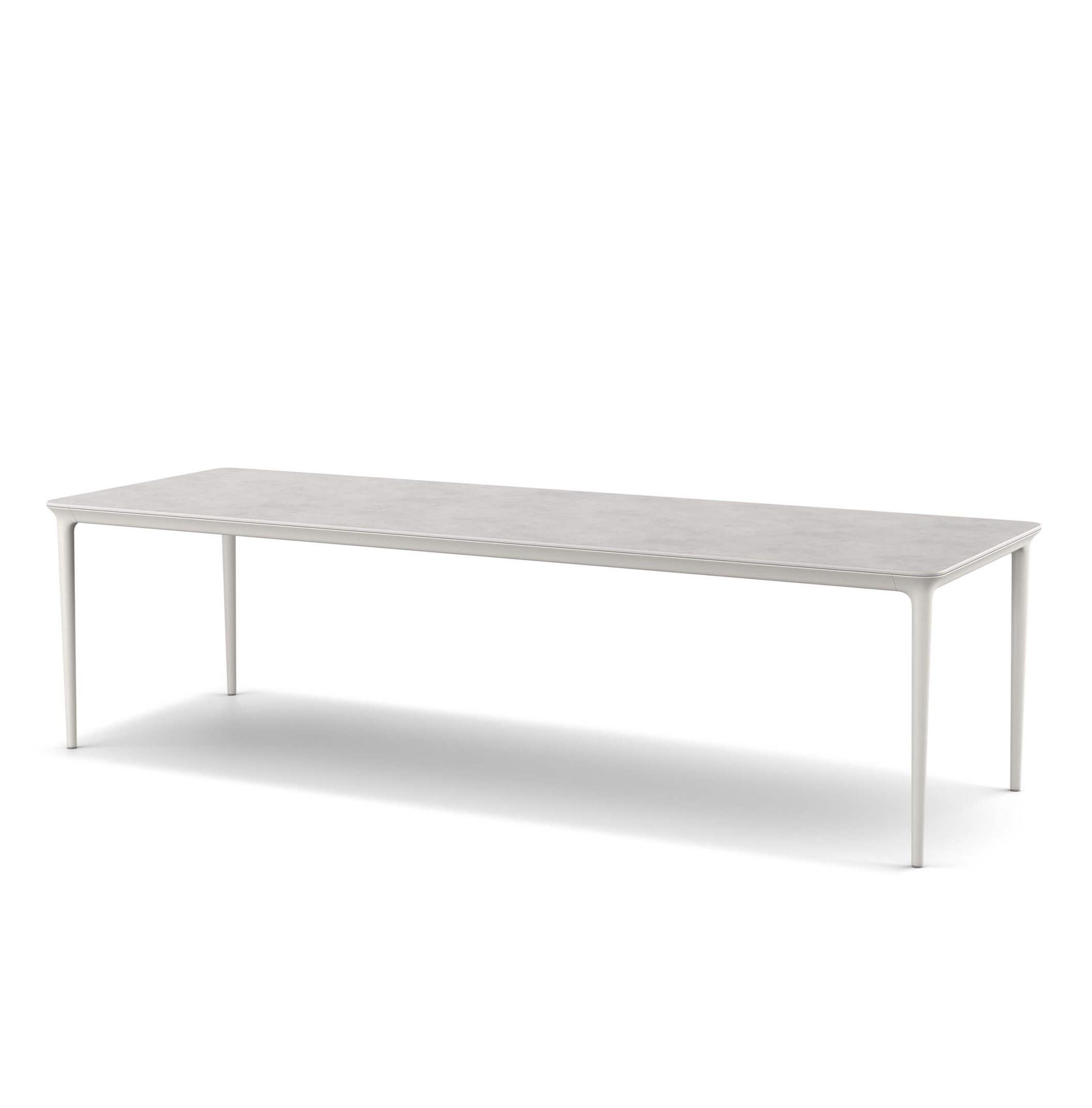 DEDON BELLMONDE Dining Table mineral composite gray 95 x 280