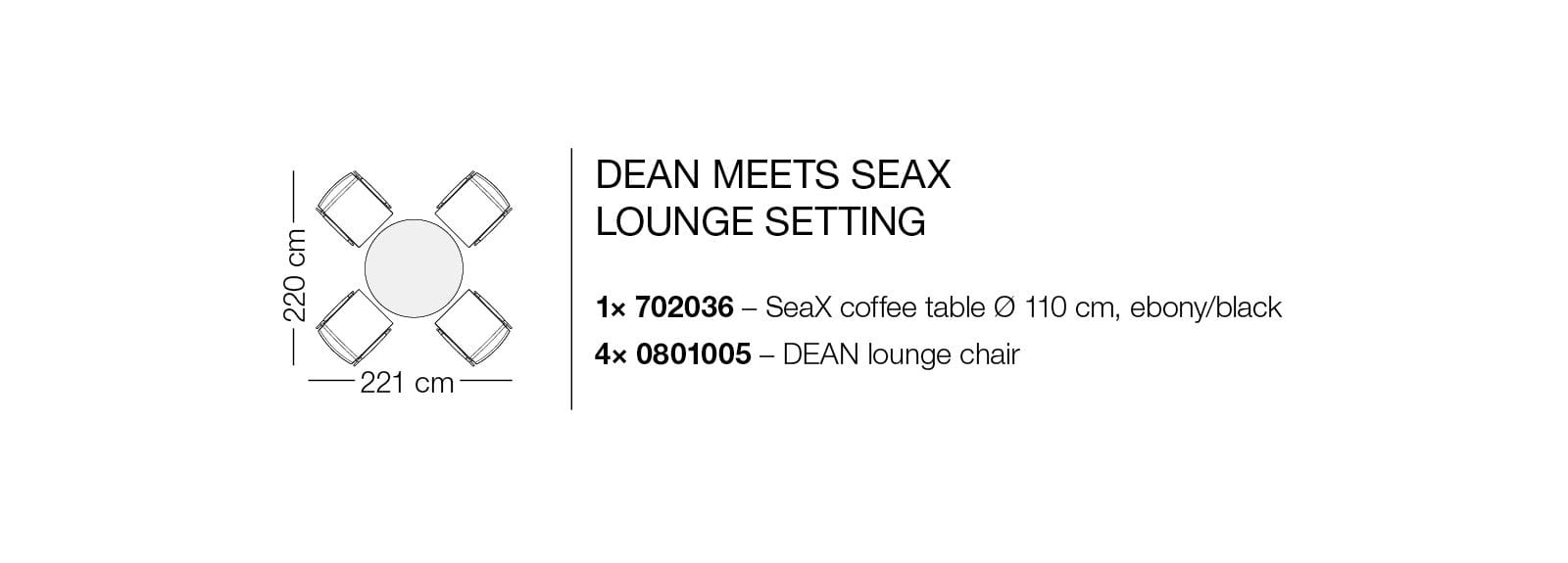 DEDON DEAN Setting
