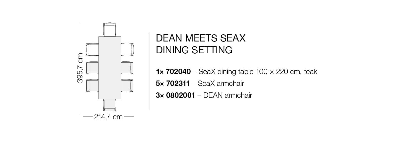 DEDON DEAN Setting