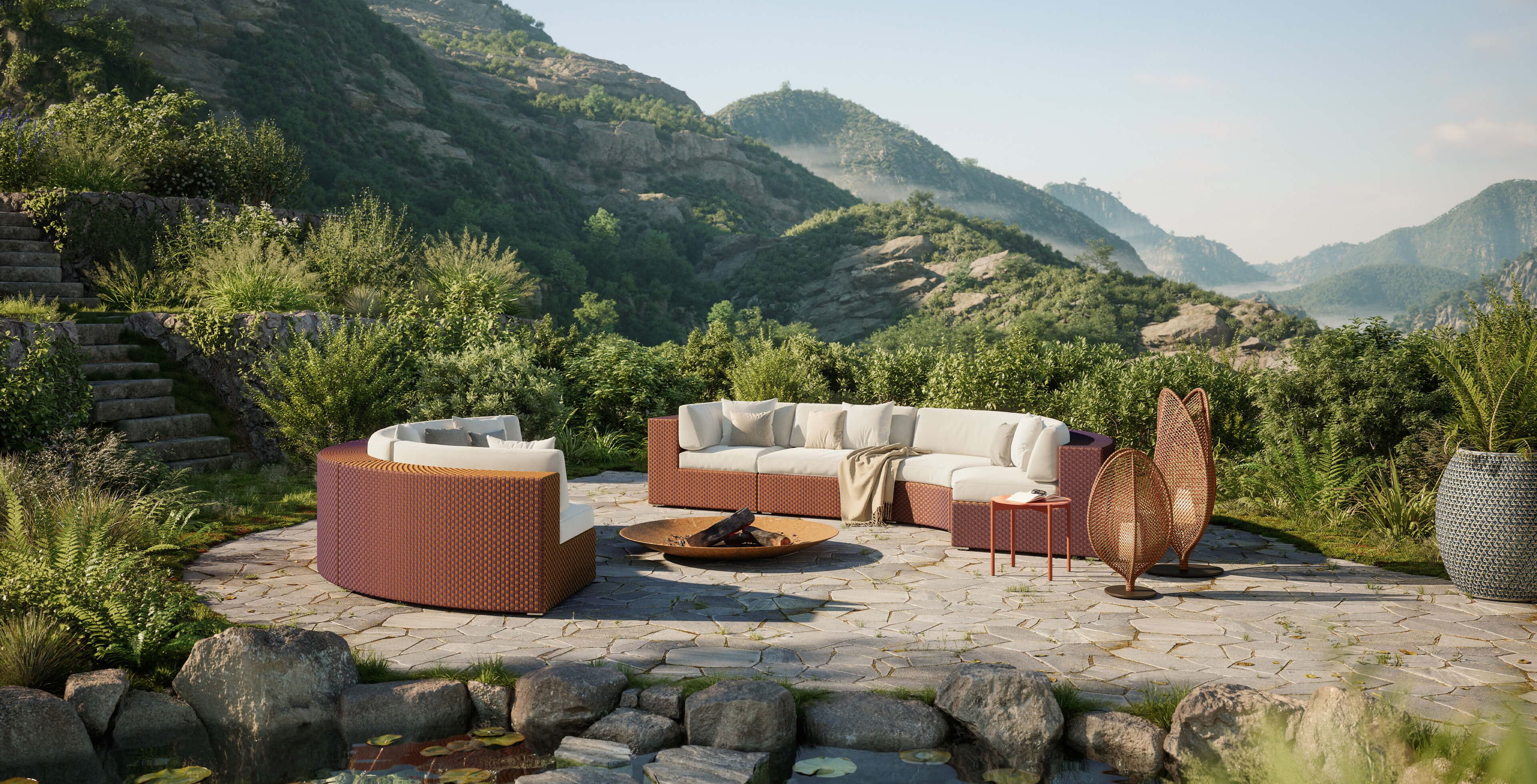 Luxury outdoor chaise hotsell lounge