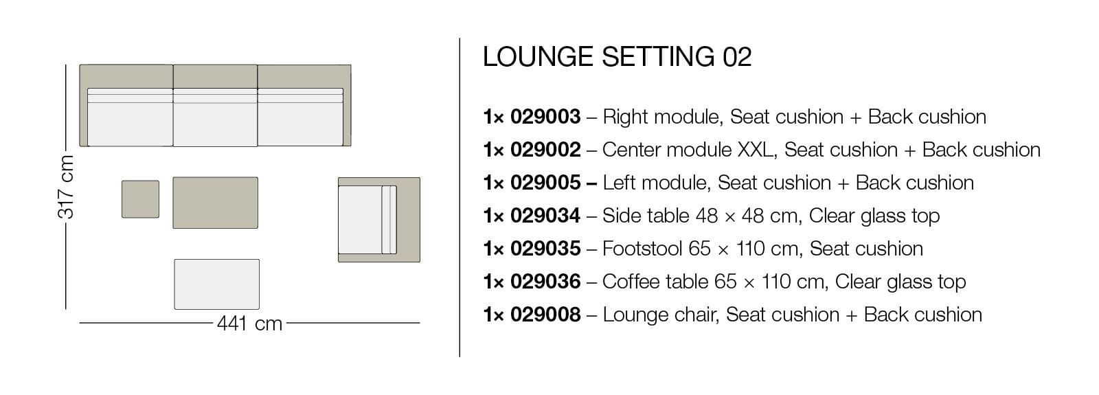 DEDON LOUNGE Setting