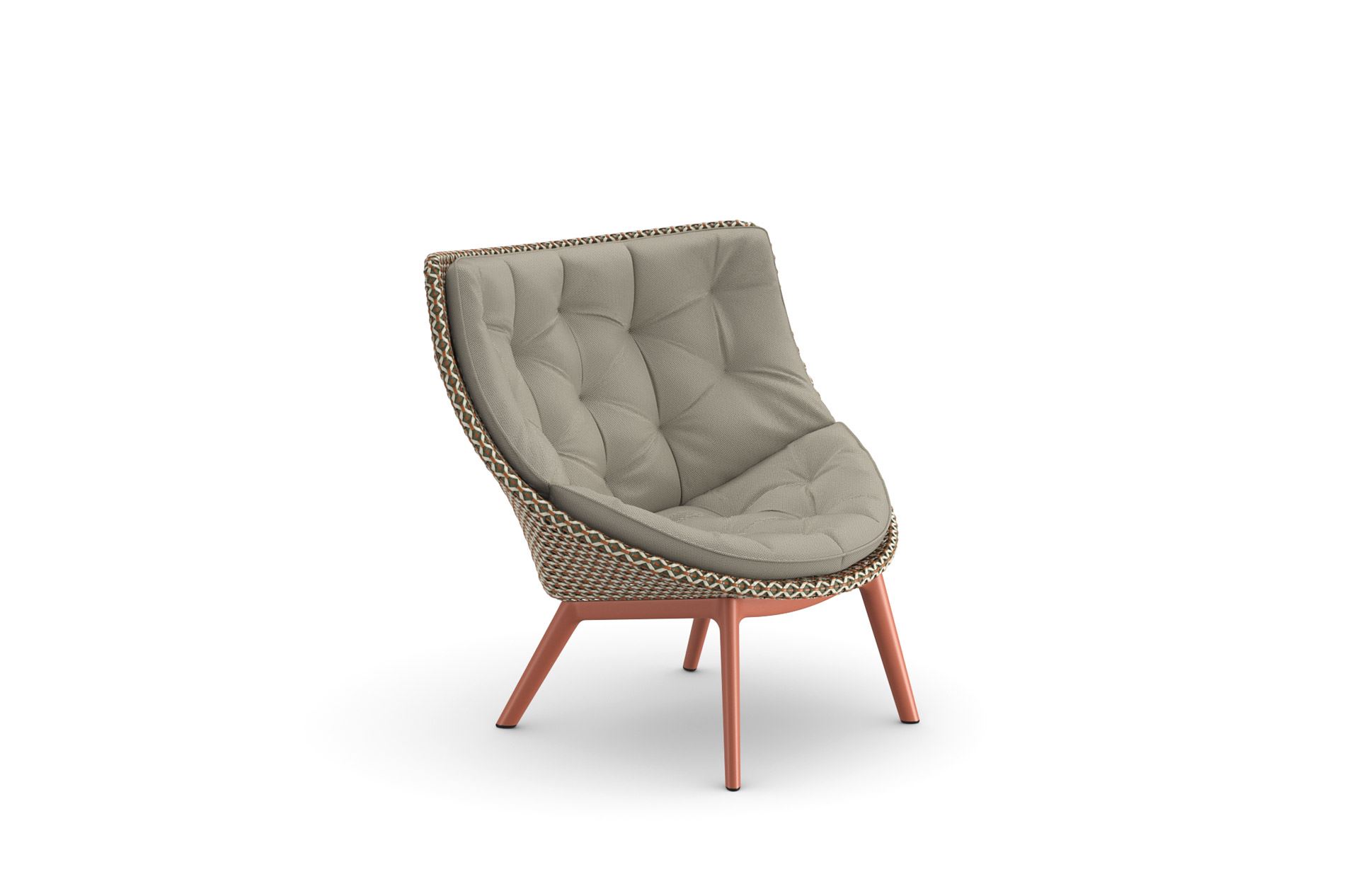 DEDON MBRACE ALU Hochlehner chestnut terracotta