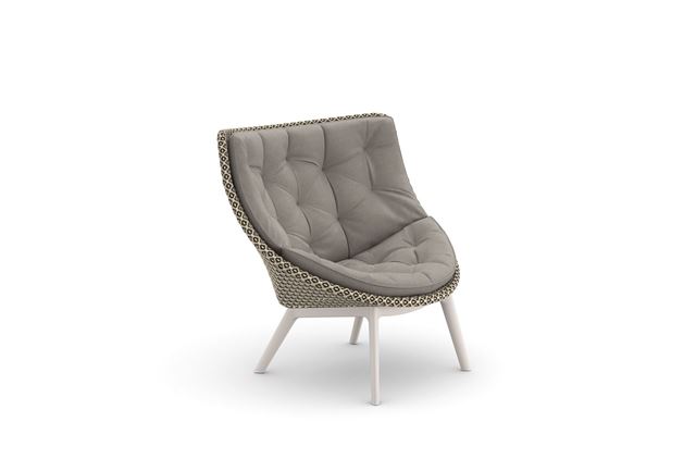 DEDON MBRACE ALU Wingchair pepper lipari
