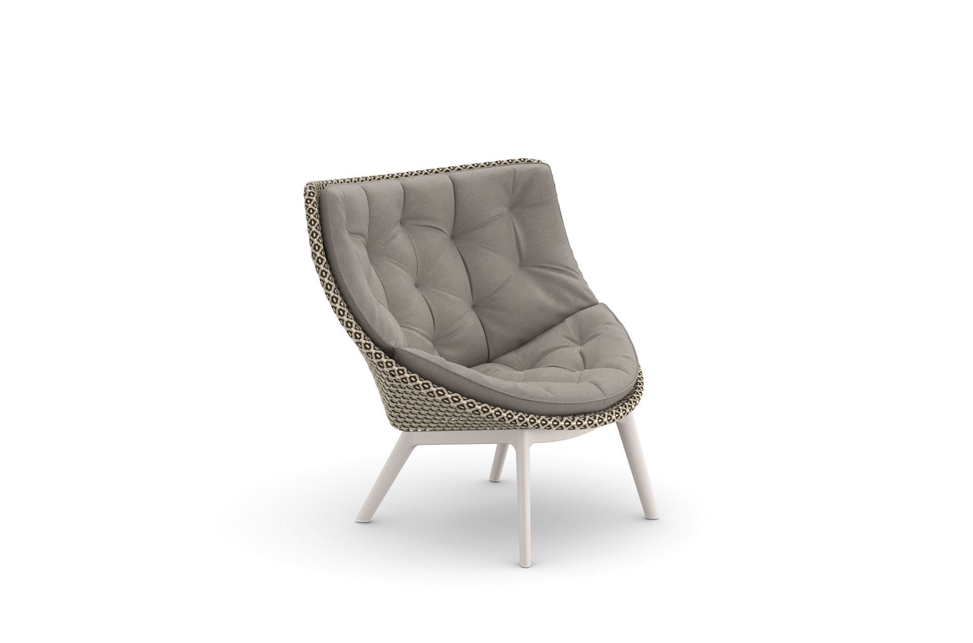 DEDON MBRACE ALU Wingchair pepper lipari