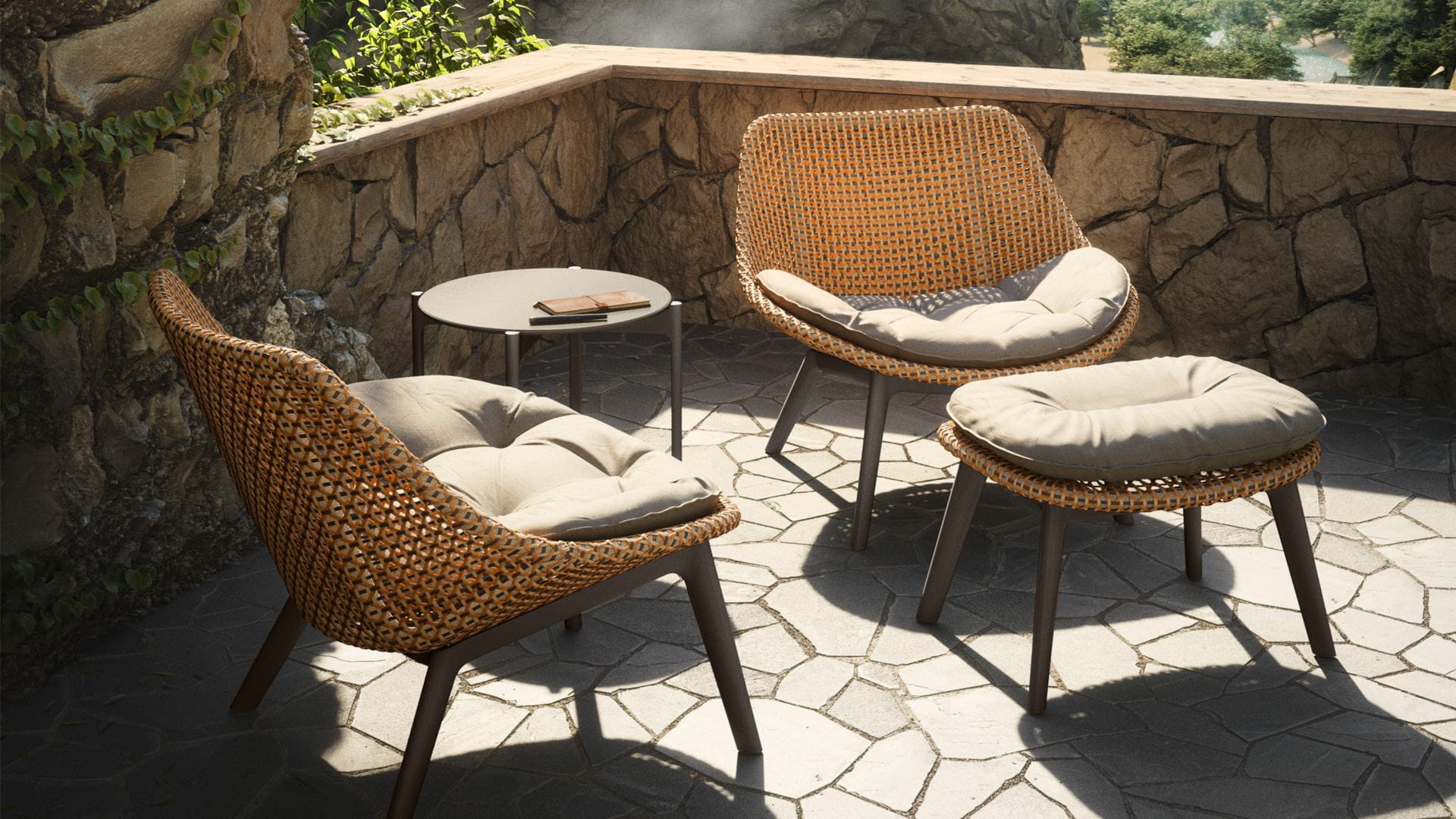 DEDON MBRACE ALU Club chair