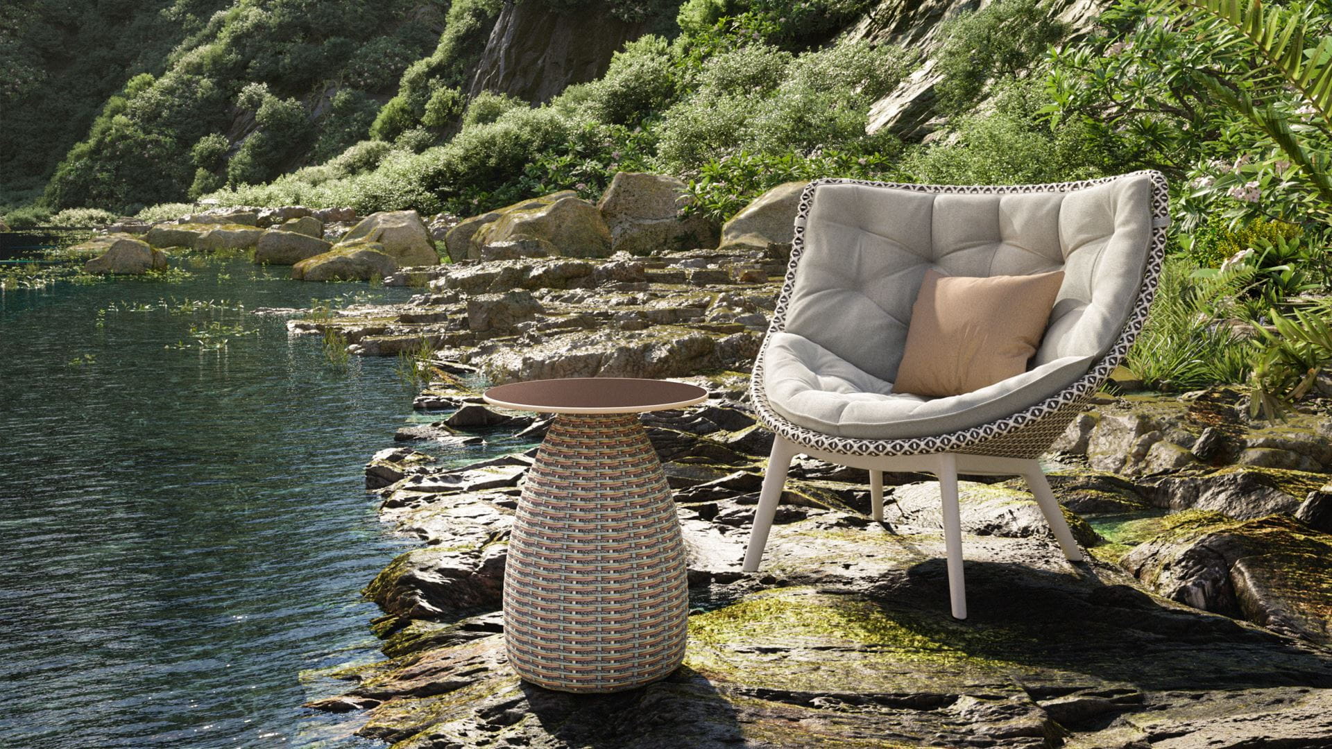 DEDON MBRACE Wing chair