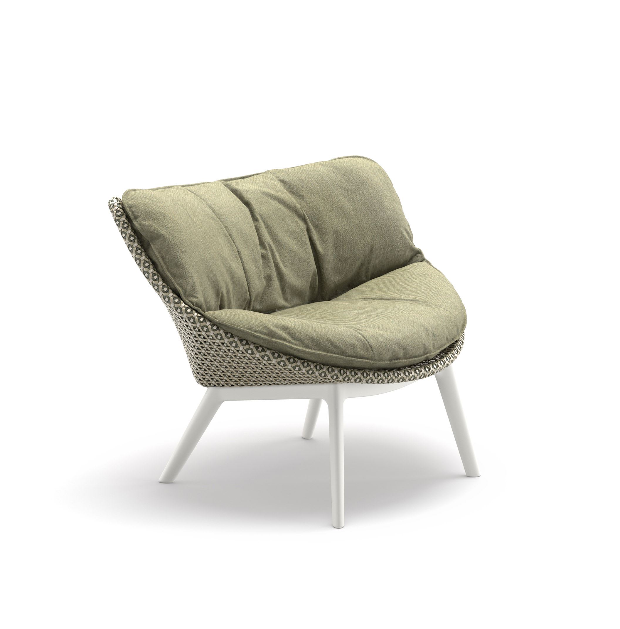 DEDON MBRACE ALU Lounge chair pepper lipari