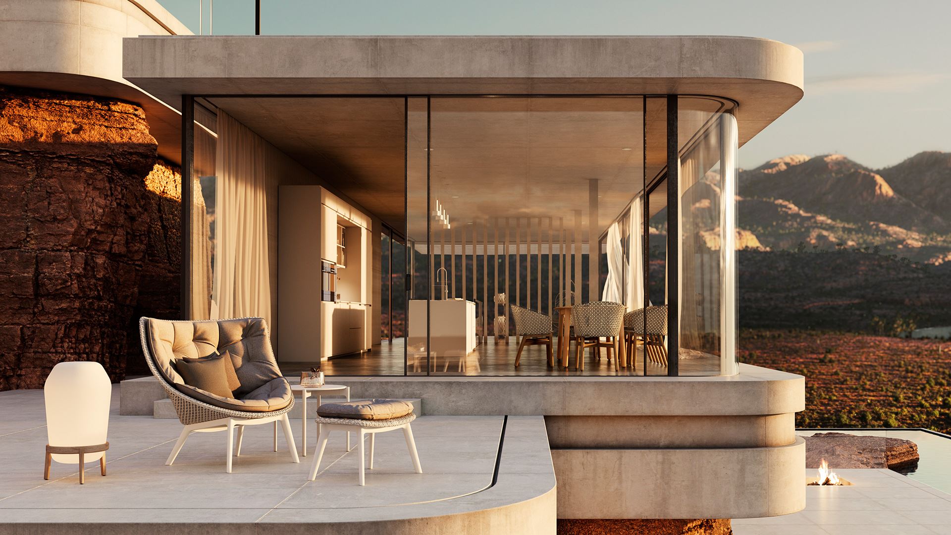 DEDON Collection MBRACE ALU Mysterious Desert