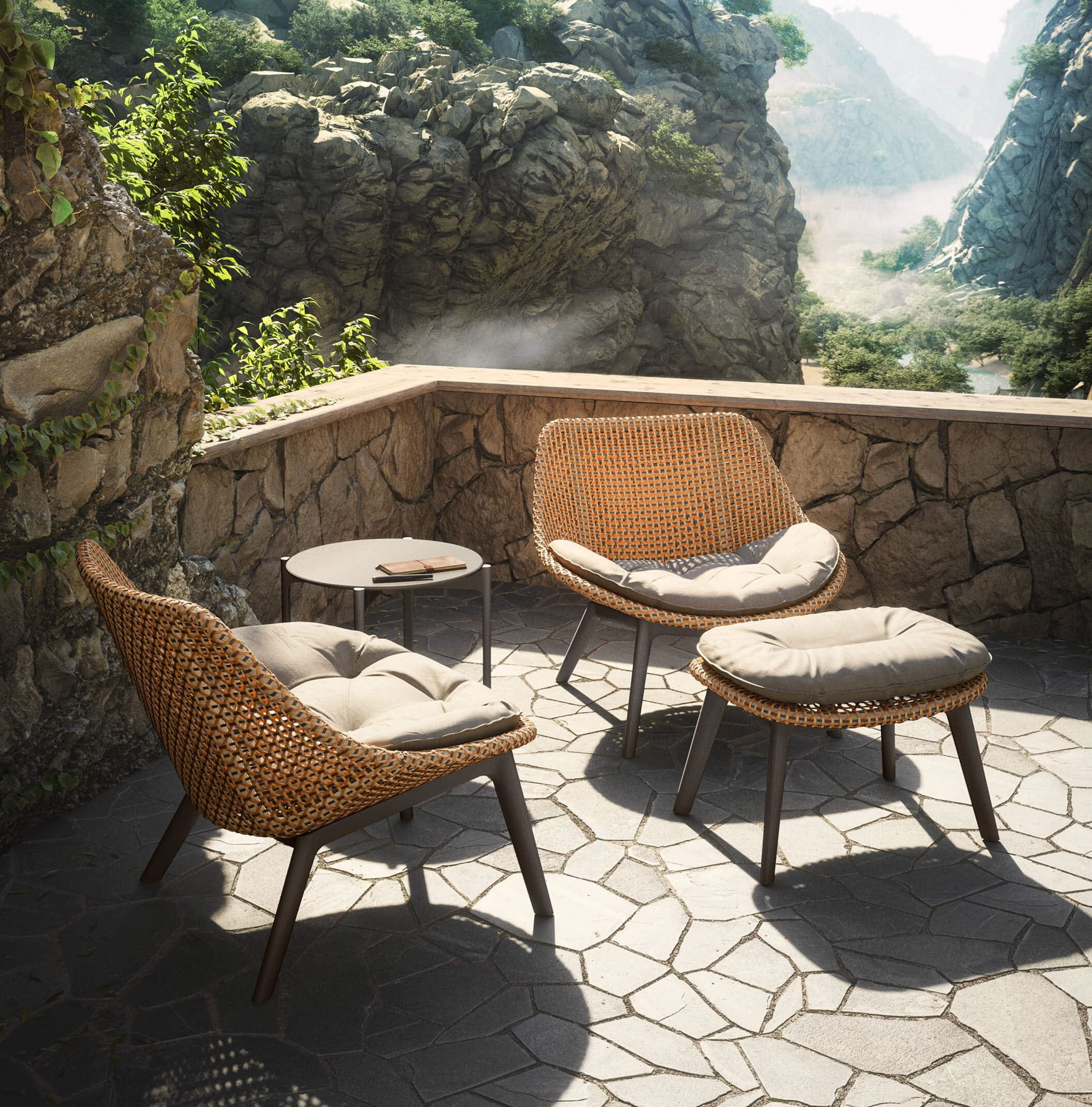 DEDON MBRACE ALU Lounge chair