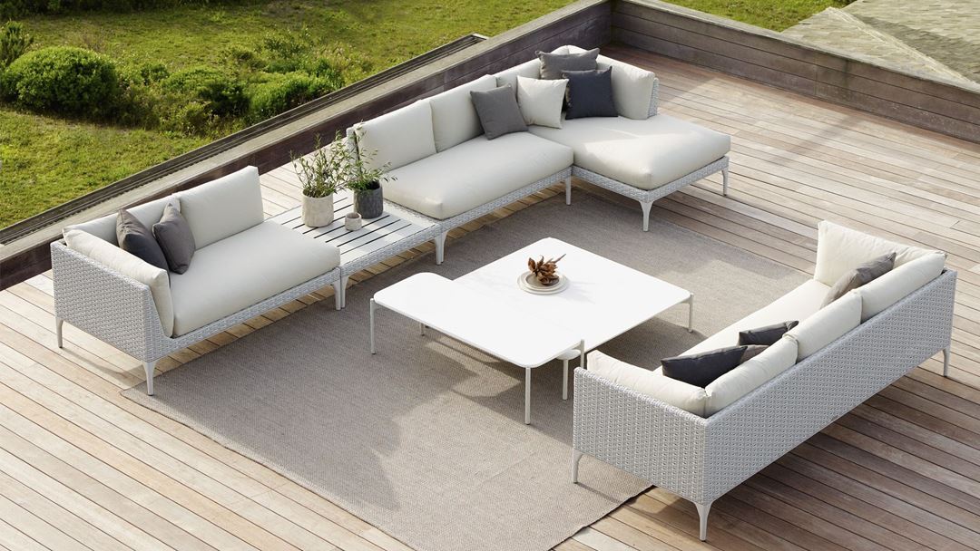 DEDON | MU | Coffee table with glass