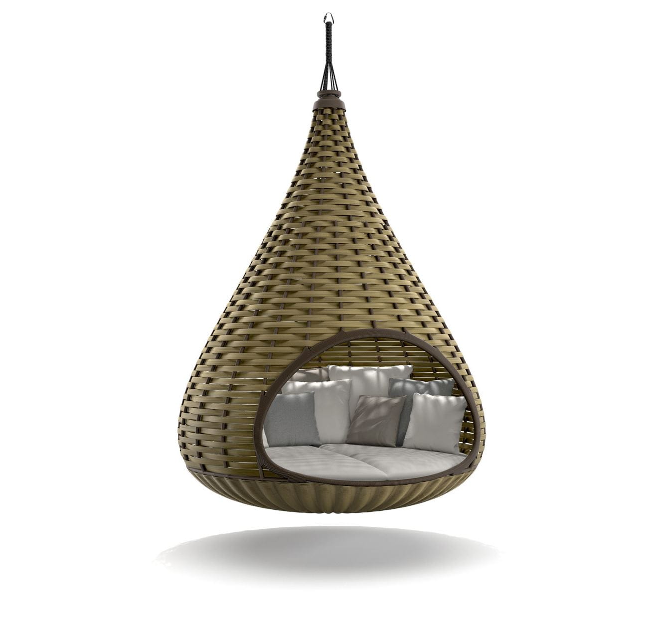 DEDON NESTREST Hanging Lounger olive by Daniel Pouzet & Fred Frety