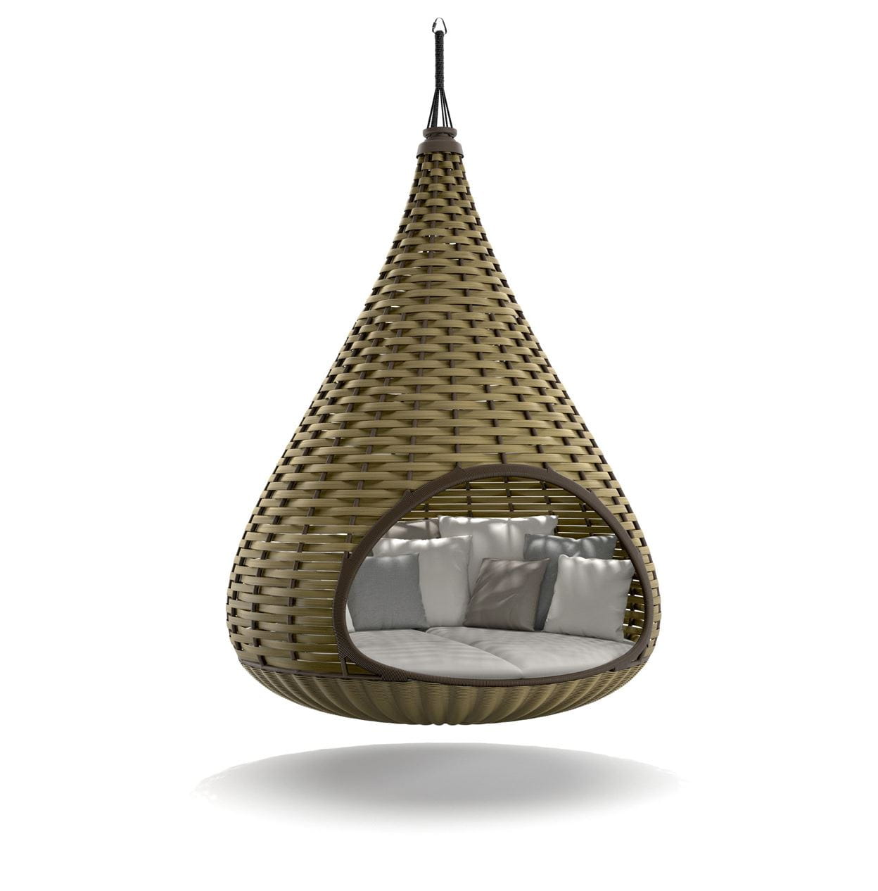 DEDON NESTREST Hanging Lounger olive by Daniel Pouzet & Fred Frety
