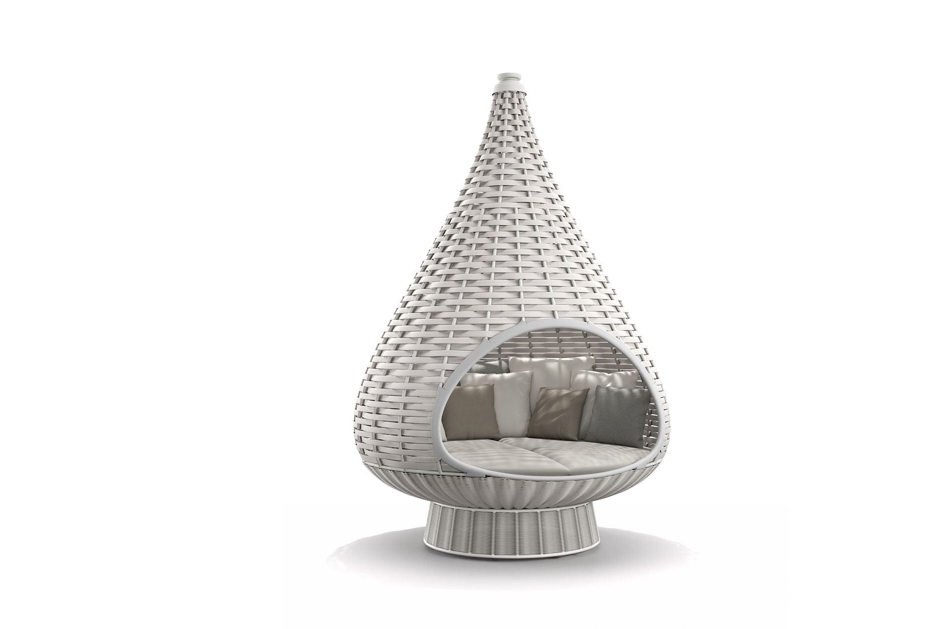 DEDON NESTREST Standing Lounger chalk by Daniel Pouzet & Fred Frety