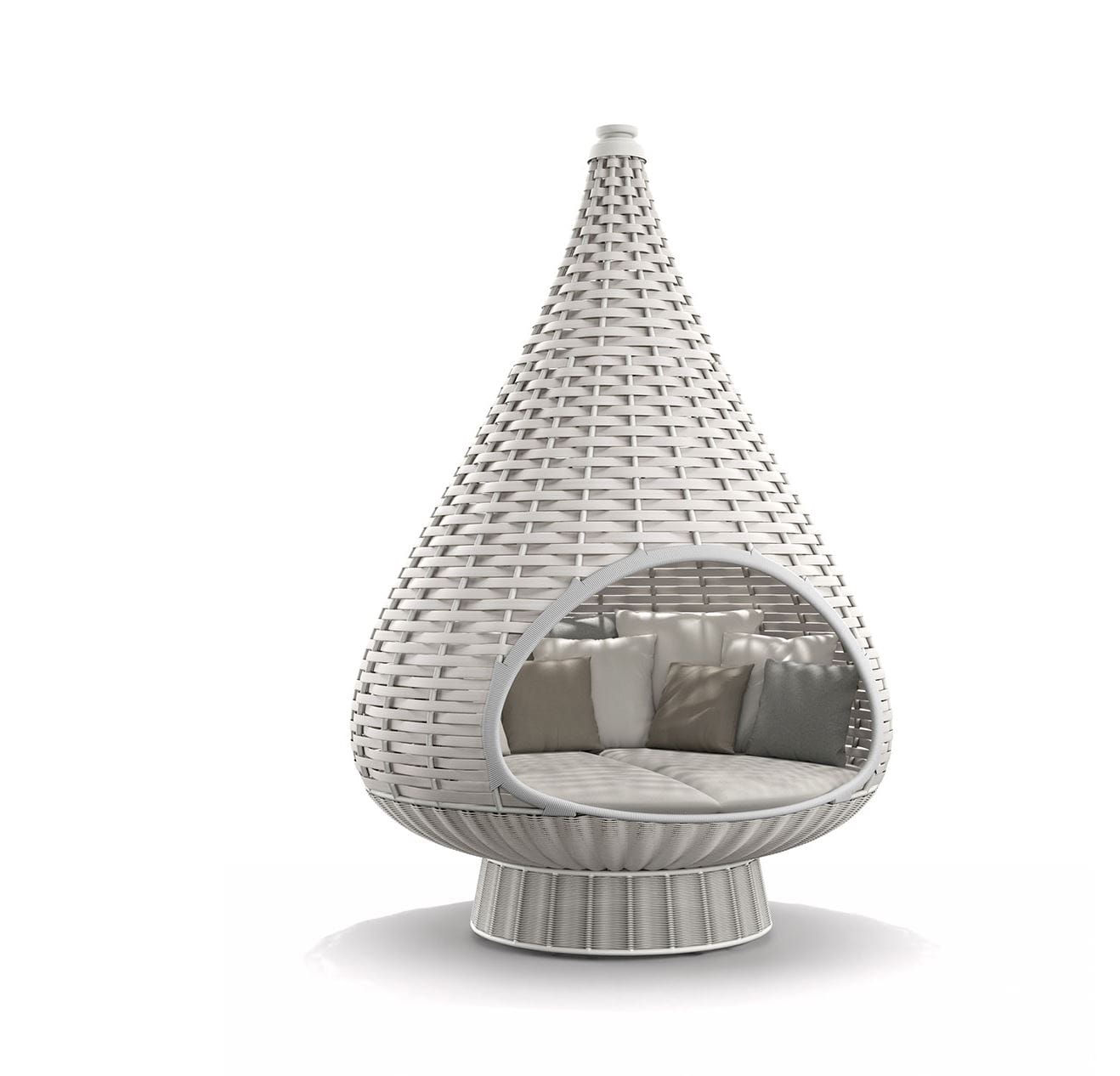 DEDON NESTREST Standing Lounger chalk by Daniel Pouzet & Fred Frety