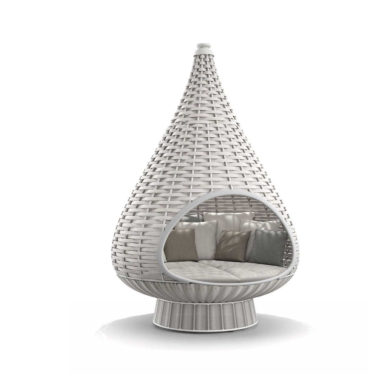 DEDON NESTREST Standing Lounger chalk by Daniel Pouzet & Fred Frety