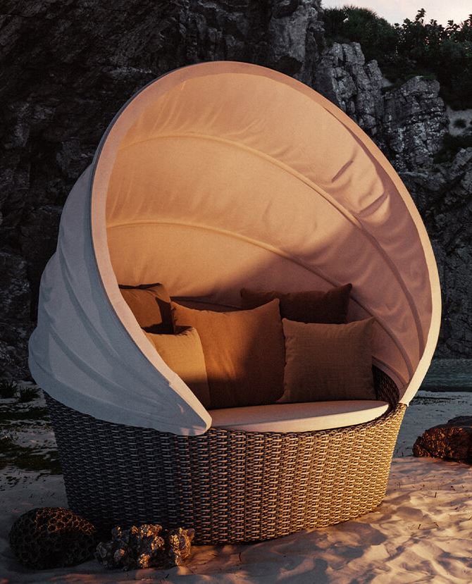 DEDON ORBIT Loveseat by Richard Frinier