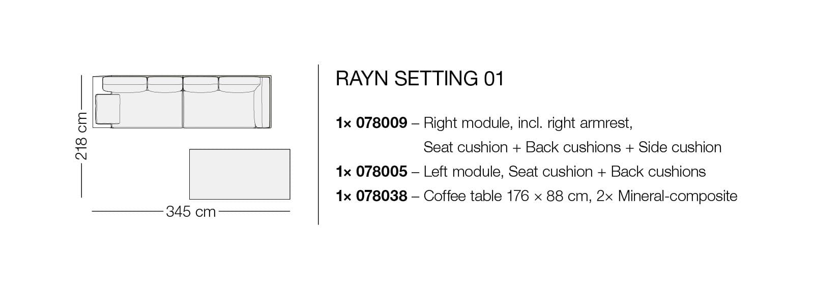 DEDON RAYN Setting