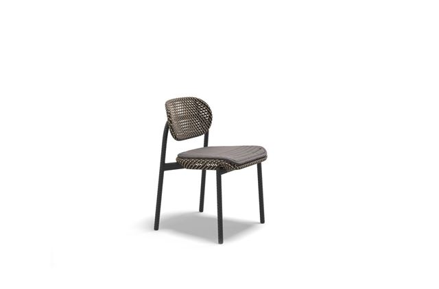 DEDON ROII Sidechair in tobacco