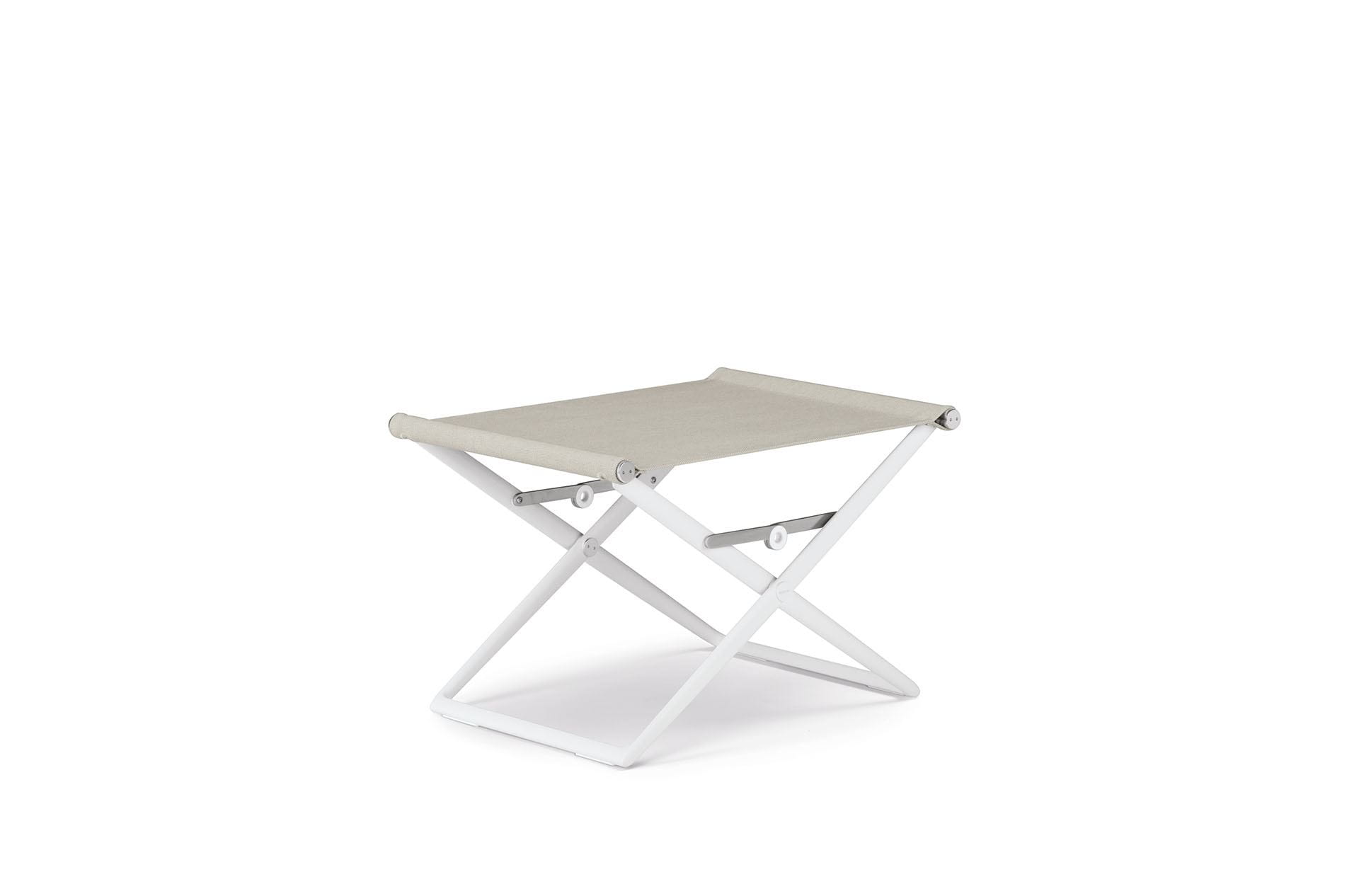 Dedon Seax Footstool White Sail Dove