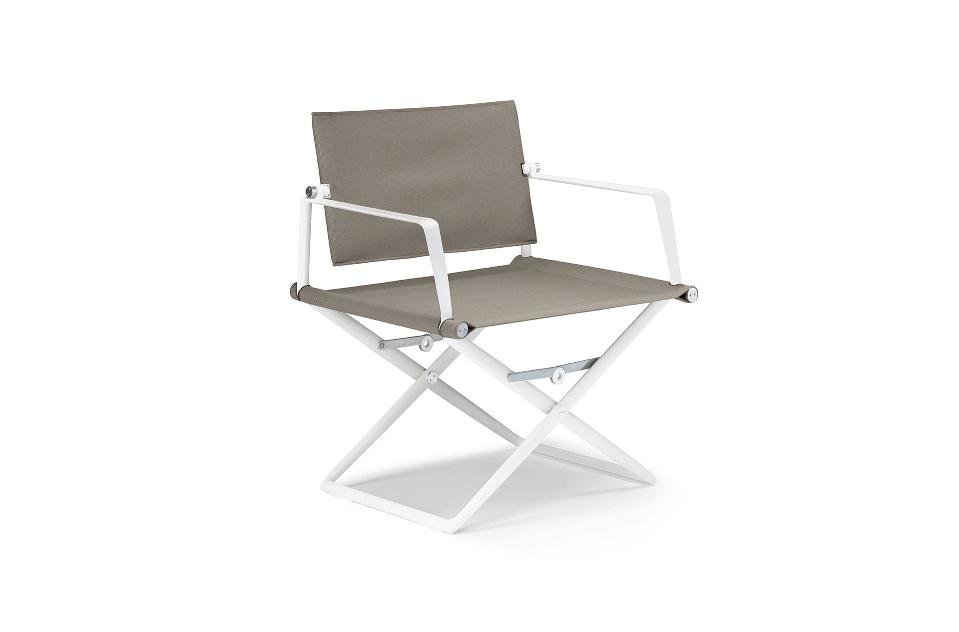 Dedon Seax Loungechair White Sail Taupe White