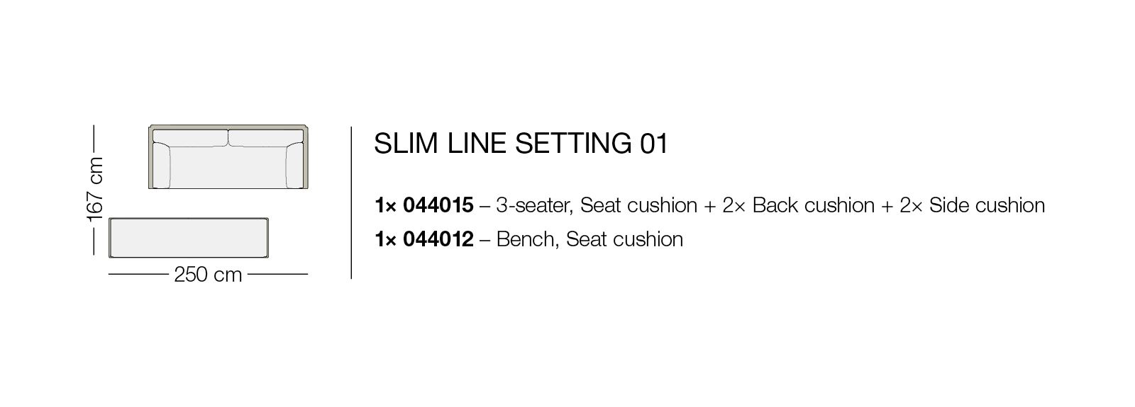 DEDON SLIME LINE Setting