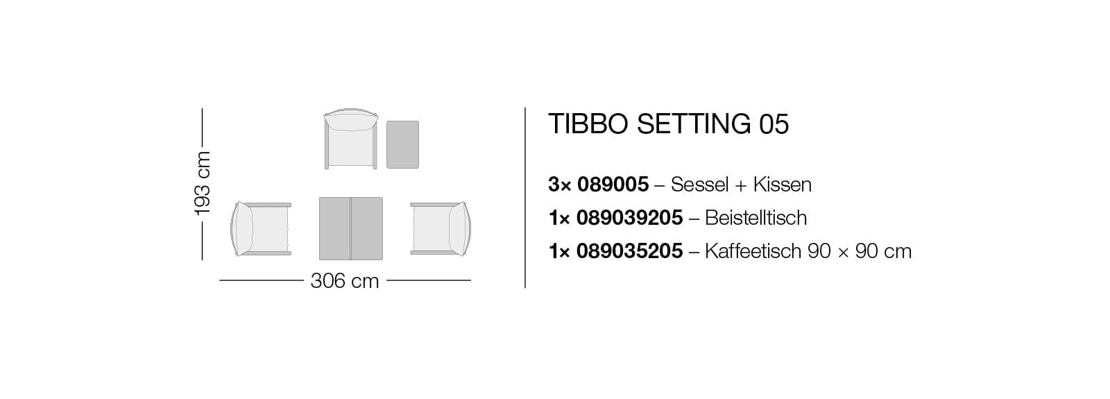 DEDON Kollektion TIBBO Setting