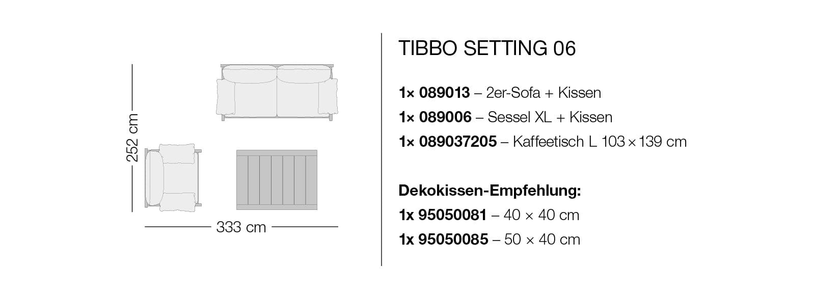 DEDON Kollektion TIBBO Setting