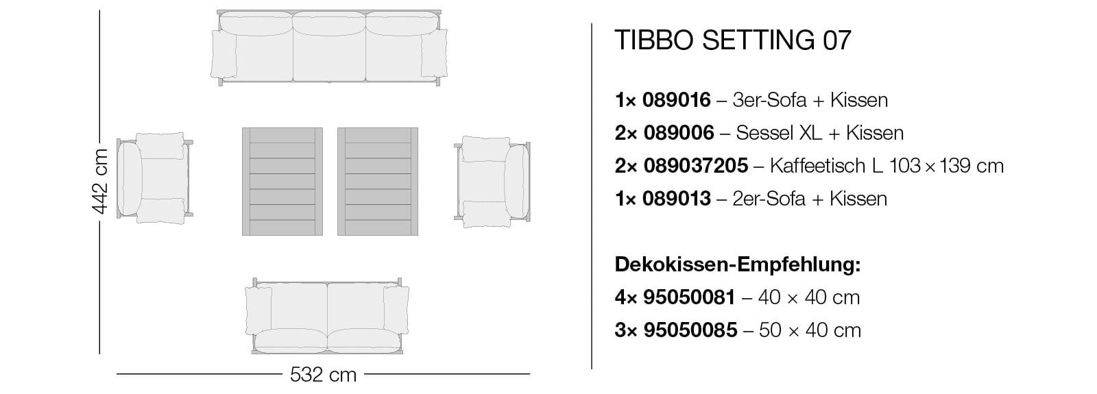 DEDON Kollektion TIBBO Setting