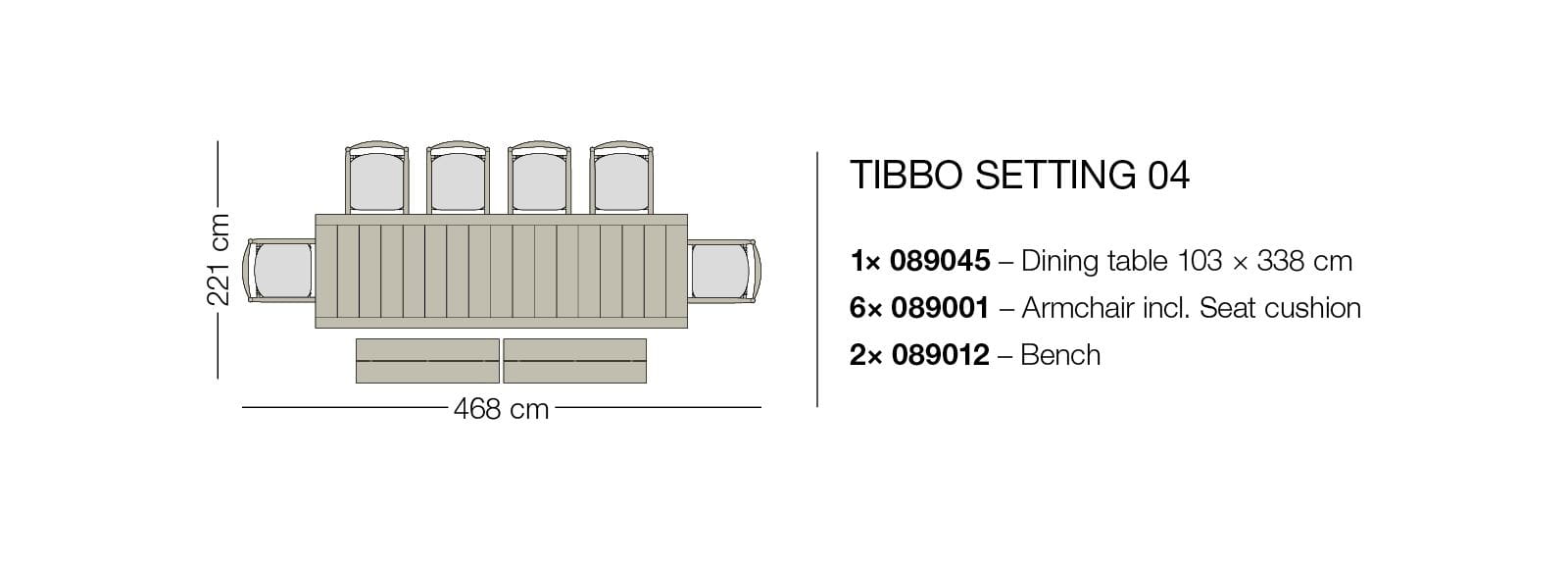 DEDON TIBBO Setting