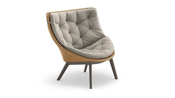 DEDON MBRACE ALU Wing chair by Sebastian Herkner