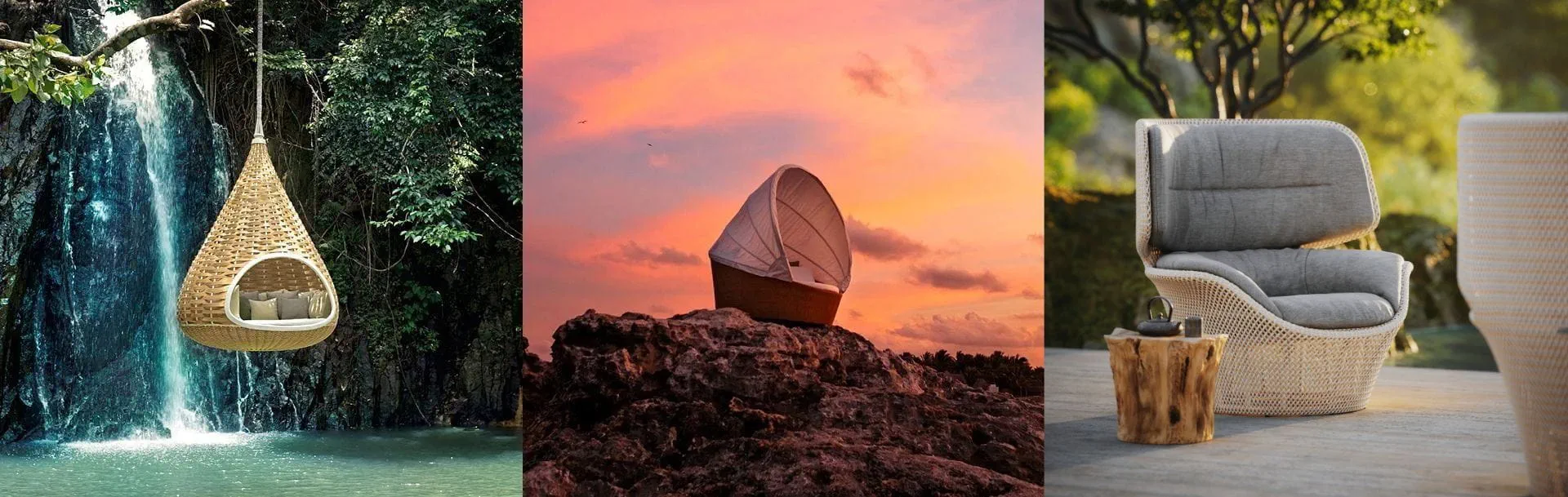 DEDON NESTREST, ORBIT, and SEASHELL GRAND