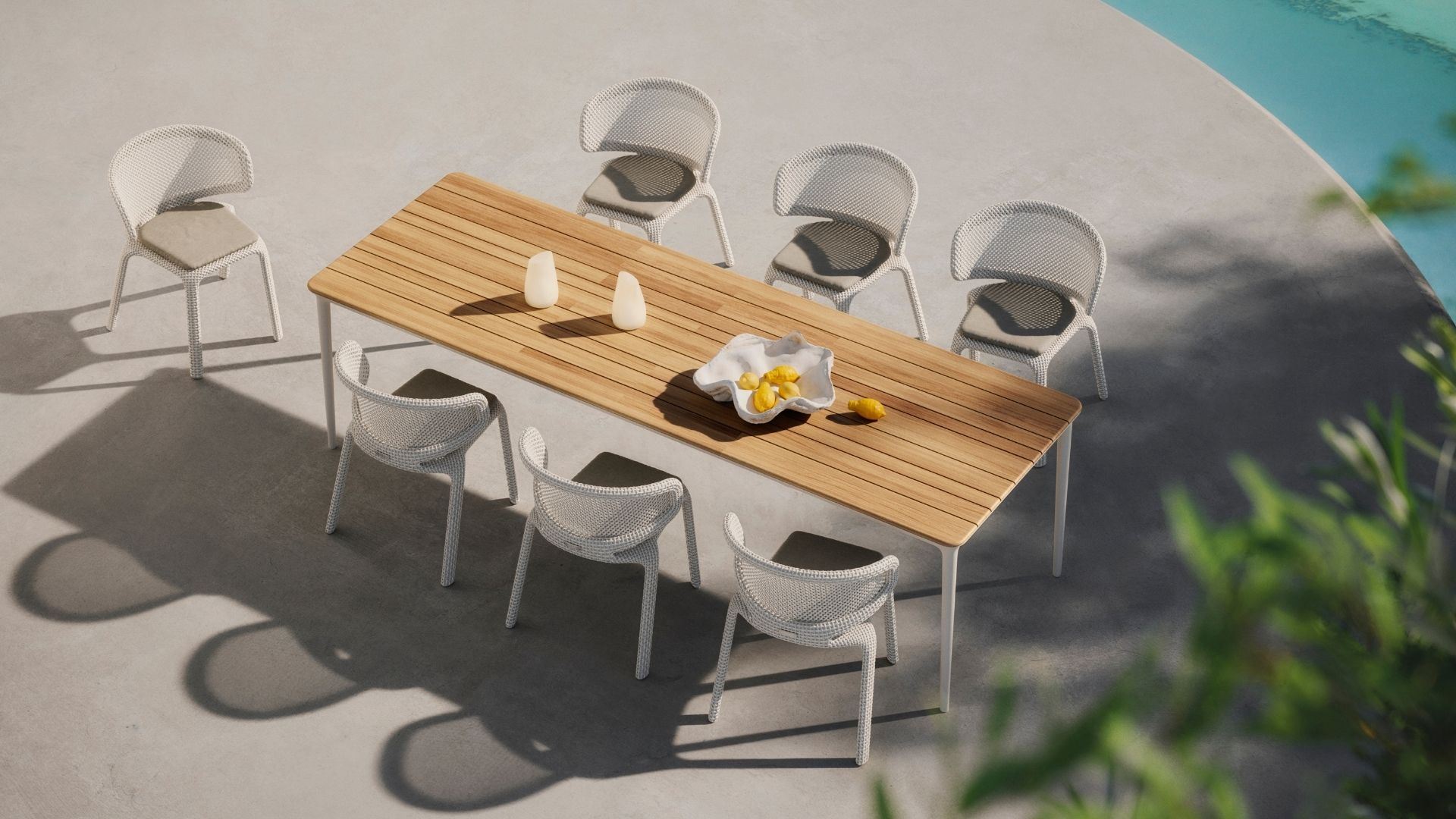 DEDON BELLMONDE and SEASHELL NUO Outdoor Dining Collections