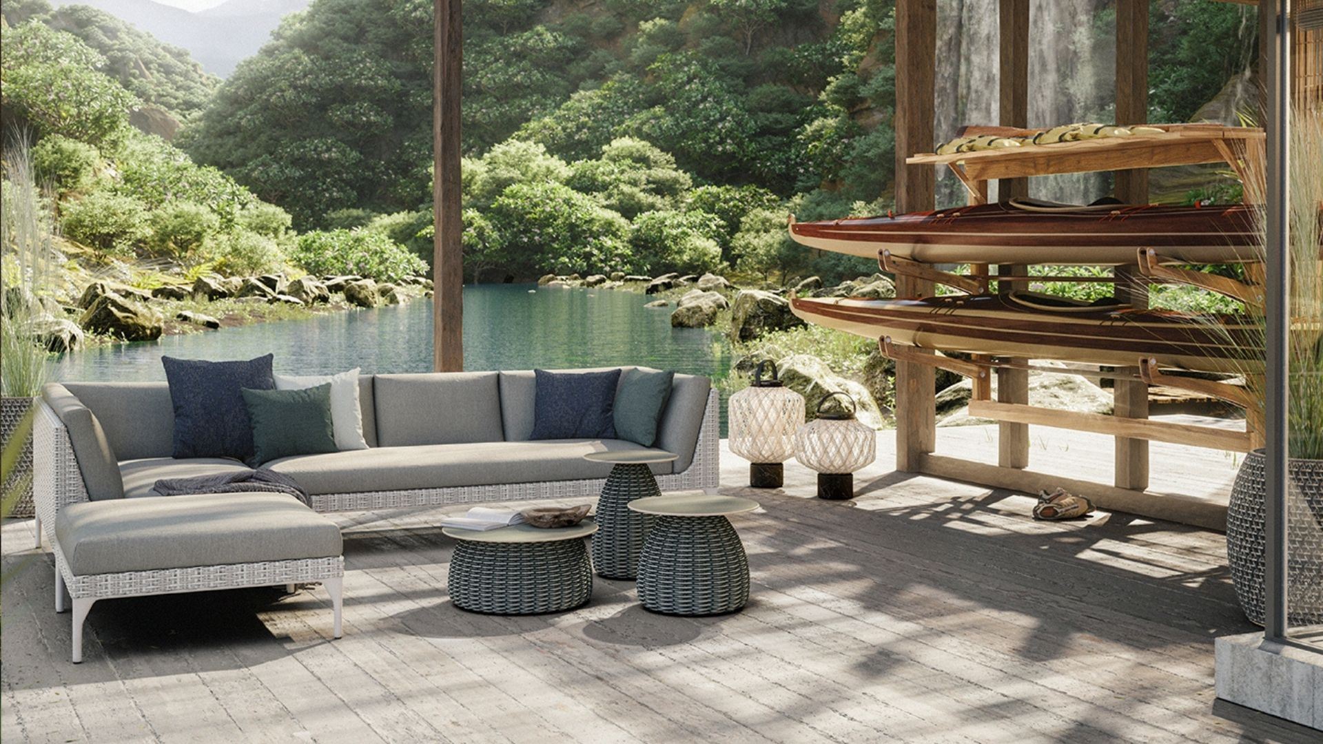 DEDON MU and PORCINI Outdoor Lounge Collections